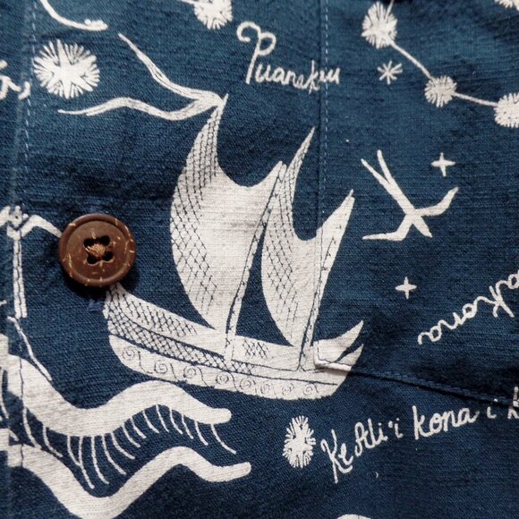 Patagonia Pataloha Shirt in Ho'okele Tidepool Blue Size Large - Picture 8 of 13